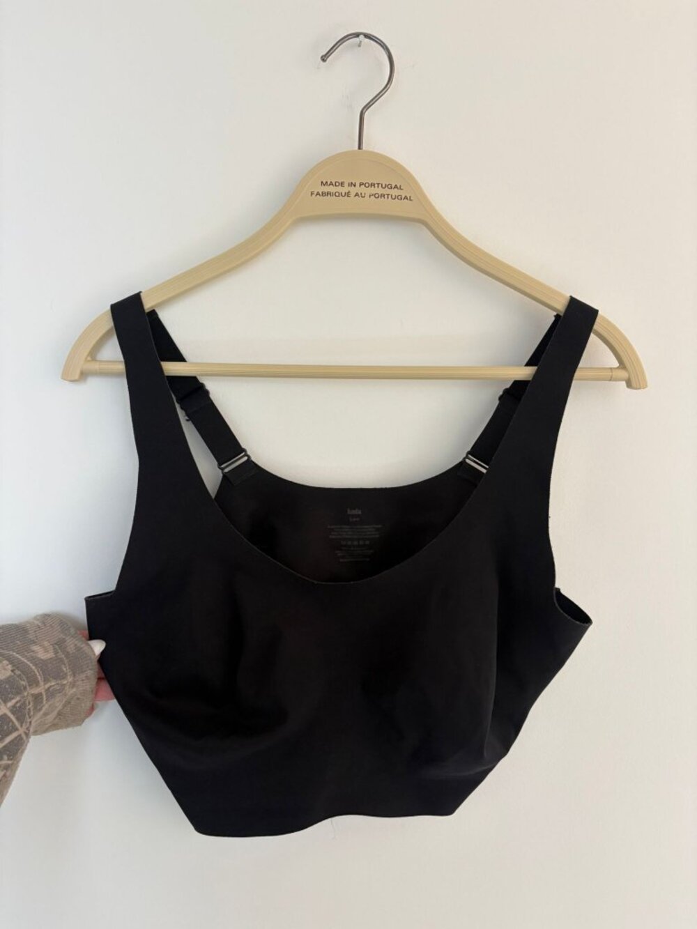 Knix Black Wireless Longline Bra Bralette – Adjustable Straps